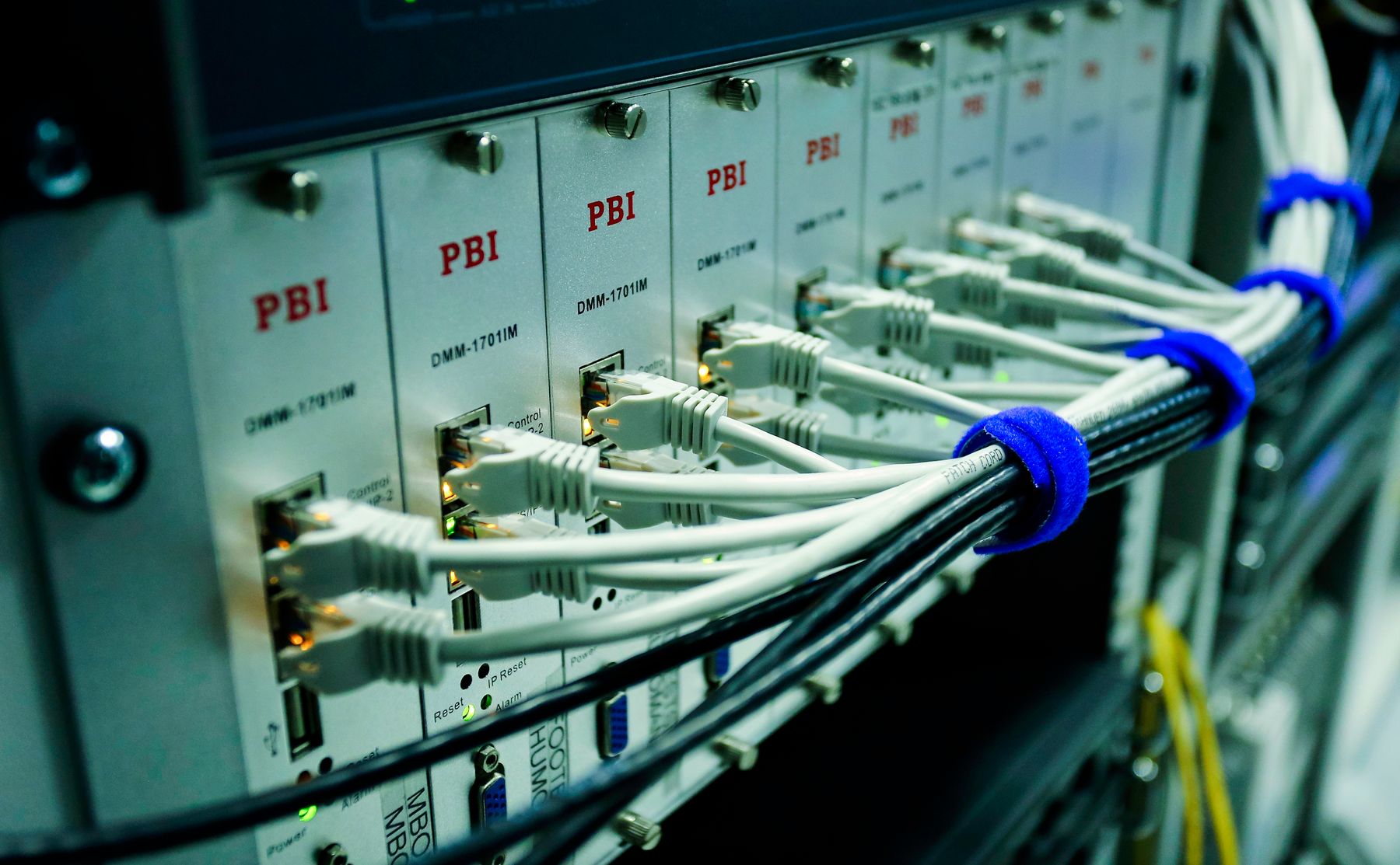 Enterprise network switch with ethernet cabling